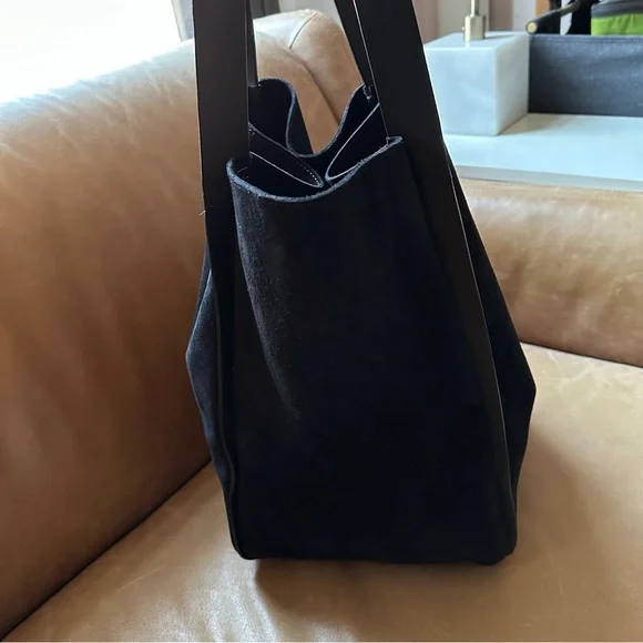 Shinola Detroit suede leather Birdy Day Tote slouchy structured luxury work - Picture 7 of 17